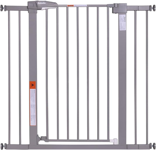 BABELIO 36" Tall Baby Gate, 26-40" Wide Auto Close Pet Gate, PressGuard C5 by BABELIO