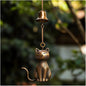 Cat Wind Chime 2025 New Unique Cat Garden Decor Outdoor Cat Statue Themed Gifts by GYLCTOM