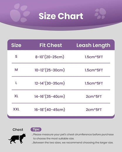 FAYOGOO Cat Harness, Cat Leash and Harness Set - Image 6