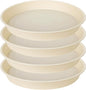 4 Pack of 16 17 inch Plant Saucer, 2.3" Depth, Heavy Duty Deep Plant Trays by Bleuhome
