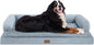 Large Dog Bed Orthopedic Washable, Big Large XXXLarge Dogs, Orthopedic Grey by Mekiy
