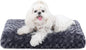 KSIIA Washable Dog Bed Deluxe Plush Dog Crate Beds Comfy Kennel Pad Anti-Slip by KSIIAPetProducts