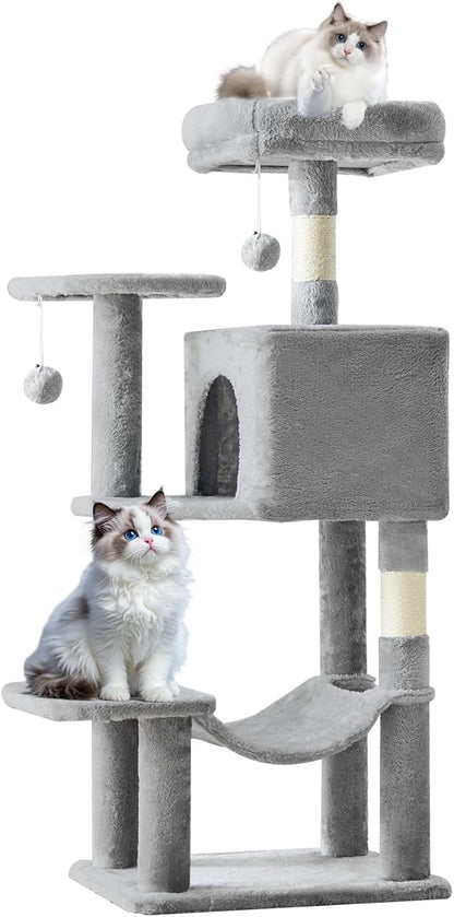 Sweetcrispy 44 Inch Cat Tree Tower, Cat Climbing Tower - Image 7