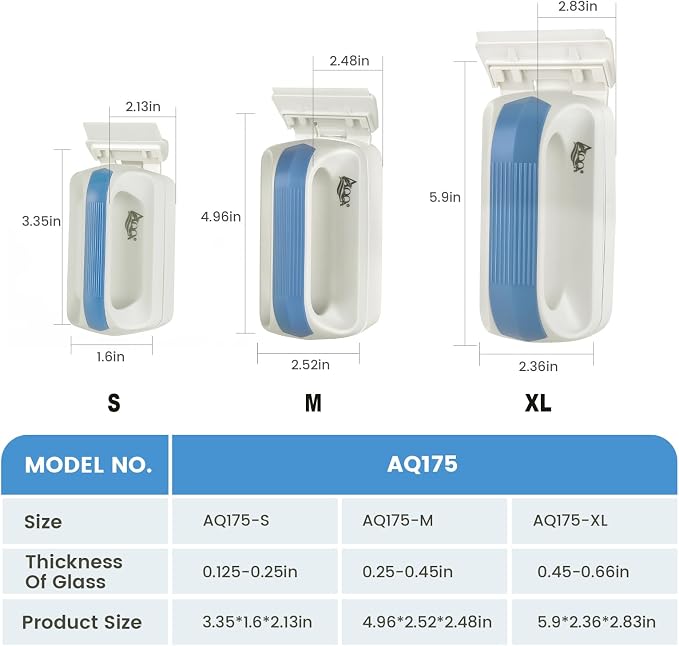 AQQA Aquarium Magetic Glass Cleaner Brush - Image 8