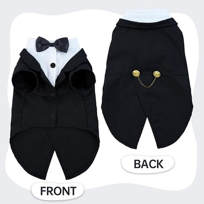 QBLEEV Cat Tuxedo Suit, Cat Halloween Costumes - Image 2