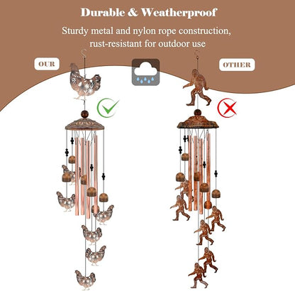 for Women Chicken Wind Chimes for Outside, Decoration for Outdoor - Image 4
