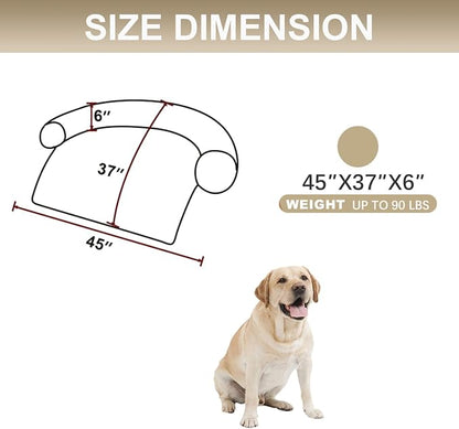 Calming Dogs/Cats Bed Mats, Dog Pad Washable Removable Couch Cover, Plush Long - Image 2