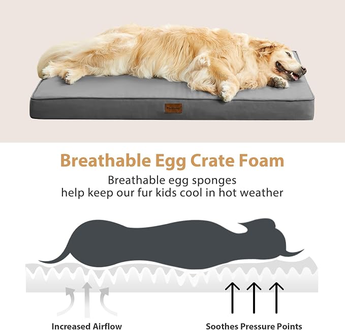 BFPETHOME Outdoor Dog Beds for Large Dogs, Waterproof Dog Bed for Medium - Image 5