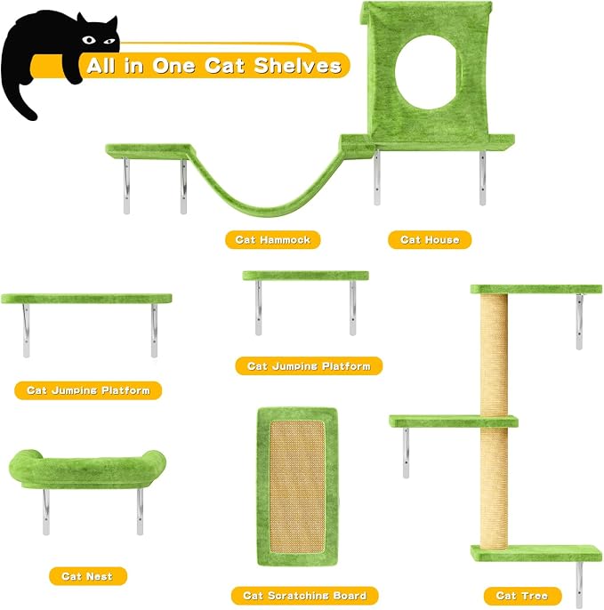 NUNU LAB Wall Mounted Cat Furniture Set - Image 5