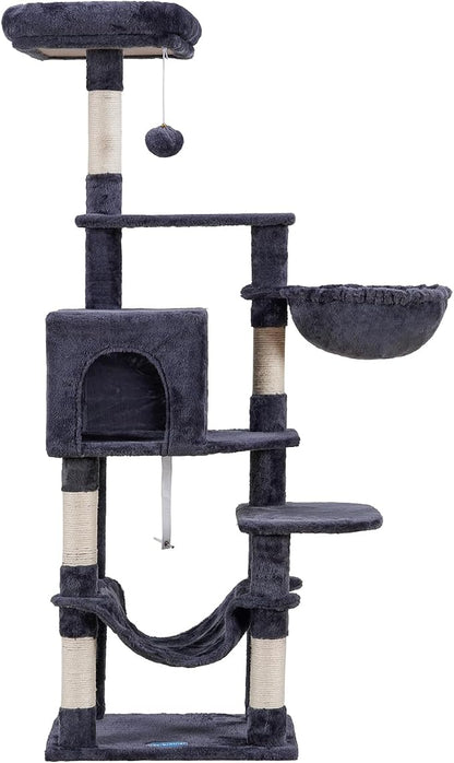 Hey-brother Cat Tree with Large Hammock, Cat Condo with Sisal-Covered - Image 7