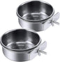 PINVNBY Parrot Feeding Cups Birds Food Dish Stainless Steel Parrot Feeders by PINVNBY