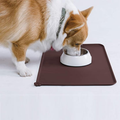 AUDWUD Silicone Waterproof Pet Feeding Mats, Anti Slip Bowl Pad, Dog Mat - Image 7