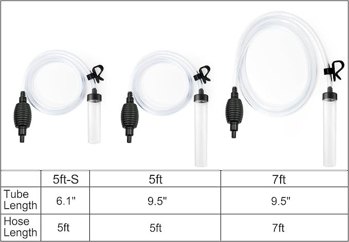 5ft Aquarium Siphon Vacuum Cleaner - Image 2