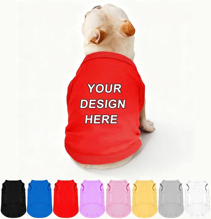 Customized Dog Shirt Custom Pet Clothes T Shirts by Plmoknijb