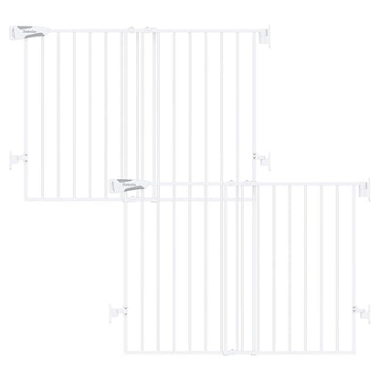 Babelio Baby Gate for Stairs, Kitchen & Doorways, No Bottom Bar| Easy by BABELIO