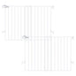 Babelio Baby Gate for Stairs, Kitchen & Doorways, No Bottom Bar| Easy by BABELIO
