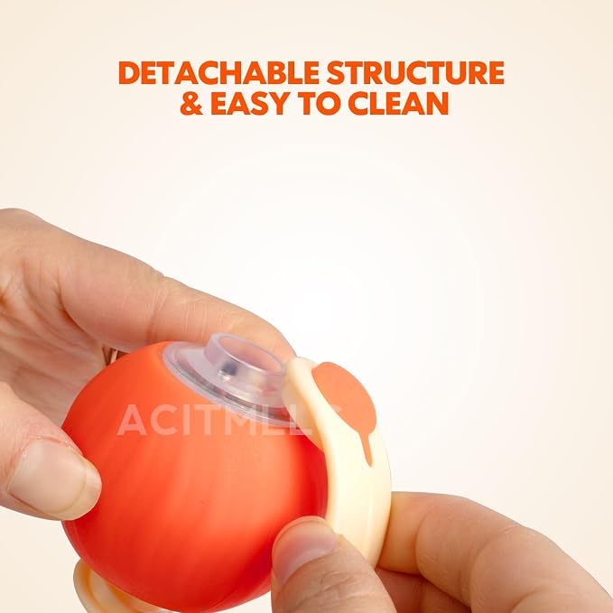 Interactive Dog Cat Ball Toy, Automatic Moving Cat Toy - Image 6
