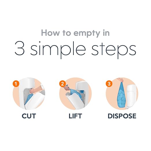 Diaper Genie Complete Pail | Includes 3 Refills that hold up to 810 - Image 9