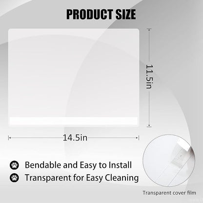 3PCS Cat Litter Box Pee Shields, Transparent Easy Clean Splash Guard - Image 2