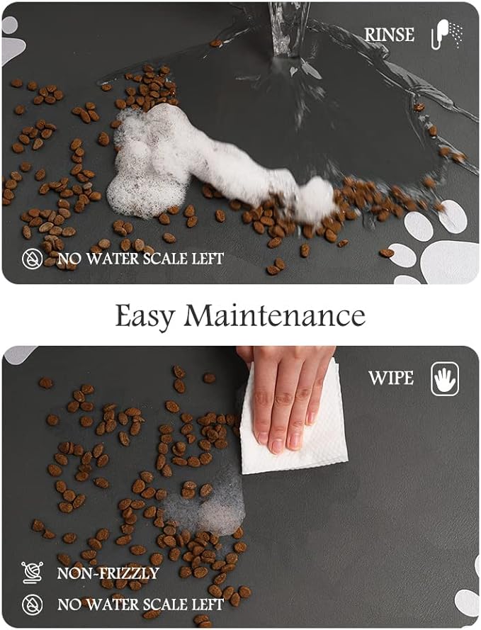 PADOOR Pet Feeding Mat-Absorbent Dog Mat - Image 4