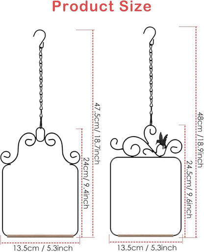 PACETAP Hummingbird Swings and Perches Metal Frame 2 Pack, Wild Bird Swing - Image 5
