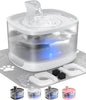 Veken Cat Water Fountain with Detachable Tank, 84oz/2.5L Automatic Pet Drinking by Veken