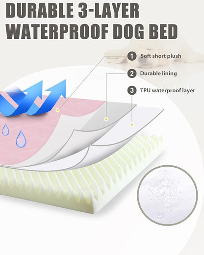 Orthopedic Dog Beds for Extra Large Dogs Waterproof Pet Kennel Pad - Image 5