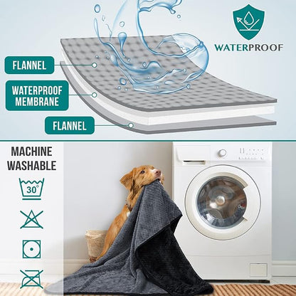 PetAmi Waterproof Dog Blanket, Leakproof Puppy Blanket - Image 4