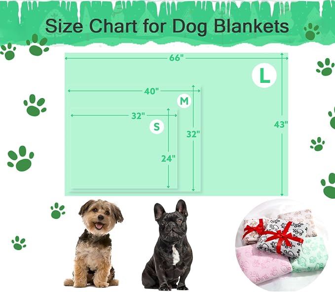 Stuffed Premium Green Soft Dog Blanket, - Image 7
