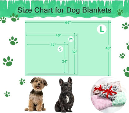 Stuffed Premium Green Soft Dog Blanket, - Image 7