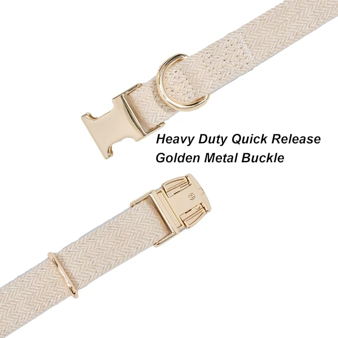 Soft Cotton Hemp Dog Collar - Image 5