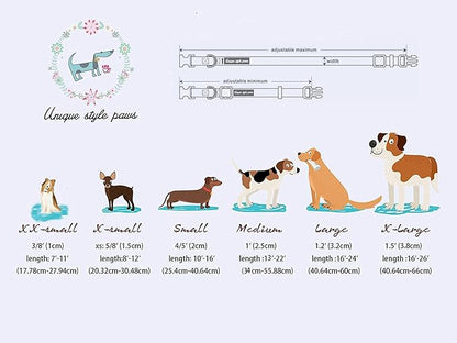 Unique style paws Dog Collar Metal Buckle Purple Blending Collar Gift Durable - Image 5