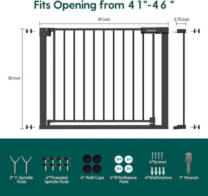 BABELIO Baby Gate for Doorways and Stairs, 41-46" Pet Gate - Image 6