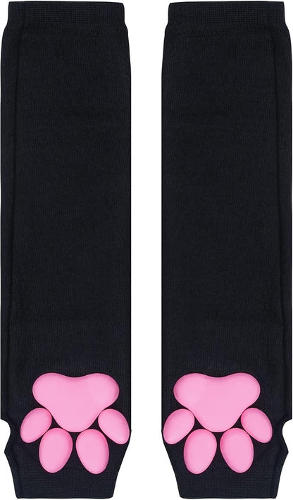 Nydotd Cat Paw Pad Mittens Gloves Kawaii Pink 3D Claw Fingerless Cute Cat - Image 5