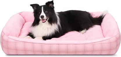 MIHIKK Rectangle Dog Beds for Large Dogs & Cats, Orthopedic Sleeping Pet Bed by MIHIKKPet%E2%80%99sHome