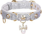 PetsHome Cat Collar, Dog Collar, PU Leather Adjustable Pet Collar by PetsHome