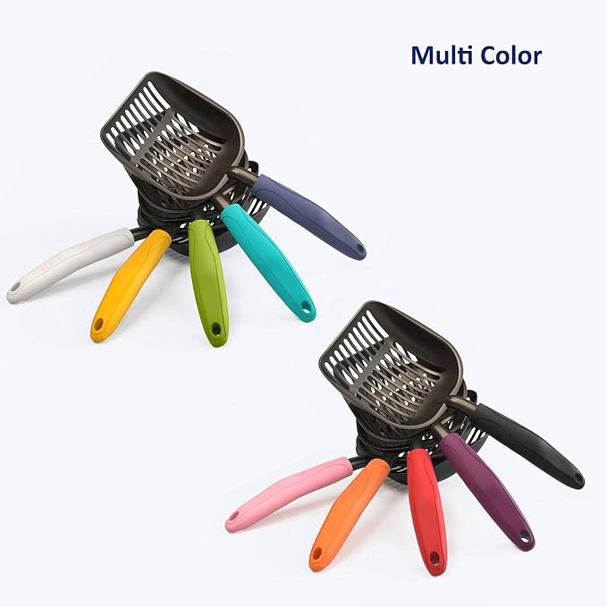 WePet Cat Litter Scoop, Non-Stick Plated Aluminum Alloy Sifter, Kitty Durable - Image 7