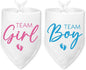 2 Packs Team Girl Team Boy Gender Reveal Baby Announcement Dog Bandana Pet by Hialektur