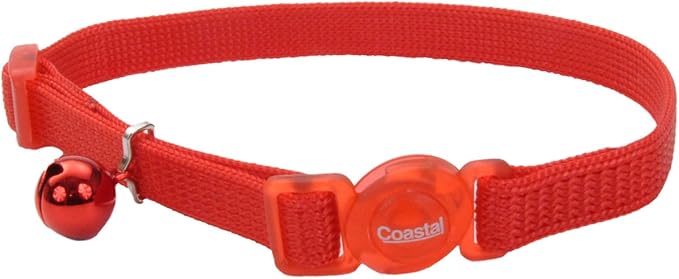 Coastal Pet Products CCP7001RED Nylon Safe Cat Adjustable Breakaway Collar by CoastalPet