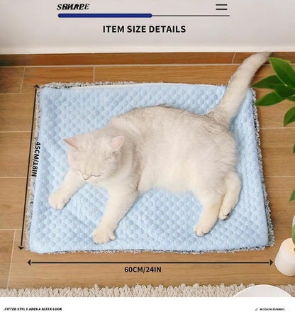 Two Uses'Cat Mat, Self Warming&Cooling Cat Mat.18 * 24in-Cooling Cat - Image 9