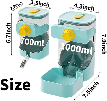 PODOO Rabbit Food Water Dispenser, 24oz No Drip Bunny Water Feeder, 34oz Large - Image 2