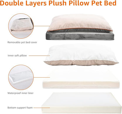 Amazon Basics Dog Bed with Cooling Gel Memory Foam, Pressure-Relief Support - Image 5