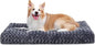 KSIIA Washable Dog Bed Deluxe Plush Dog Crate Beds Comfy Kennel Pad Anti-Slip by KSIIAPetProducts