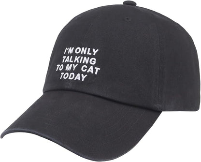 Cat Mom & Dad Hats for Proud Cat Parents | for Men & Women | Embroidered Text - Image 2