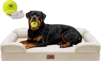 Orthopedic Dog Bed for Extra Large Dogs, XXL Waterproof Egg Crate Memory Foam by FollowSongPuppy