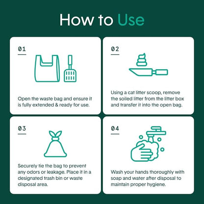 Boxie Sustainable Scoop & Tie Pet Waste Bags, Leak-Proof, Easy-to-Tie Handles - Image 6