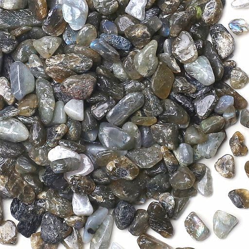 YATOJUZI Labradorite 1LB Aquarium Gravel Rocks Bulk Wholesale Tumbled Crystals by YATOJUZI