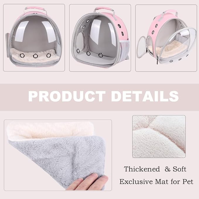 Portable Small Animal Backpack Travel Breathable Pet Carrier Bag Cages - Image 6
