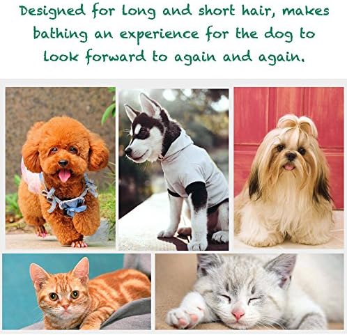Pet Silicone Shampoo Brush for Long & Short Hair Medium Large Pets Dogs Cats - Image 6