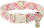 DOGWONG Easter Dog Collar, Cute Easter Colorful Plaid Pet Collar Durable by DOGWONG